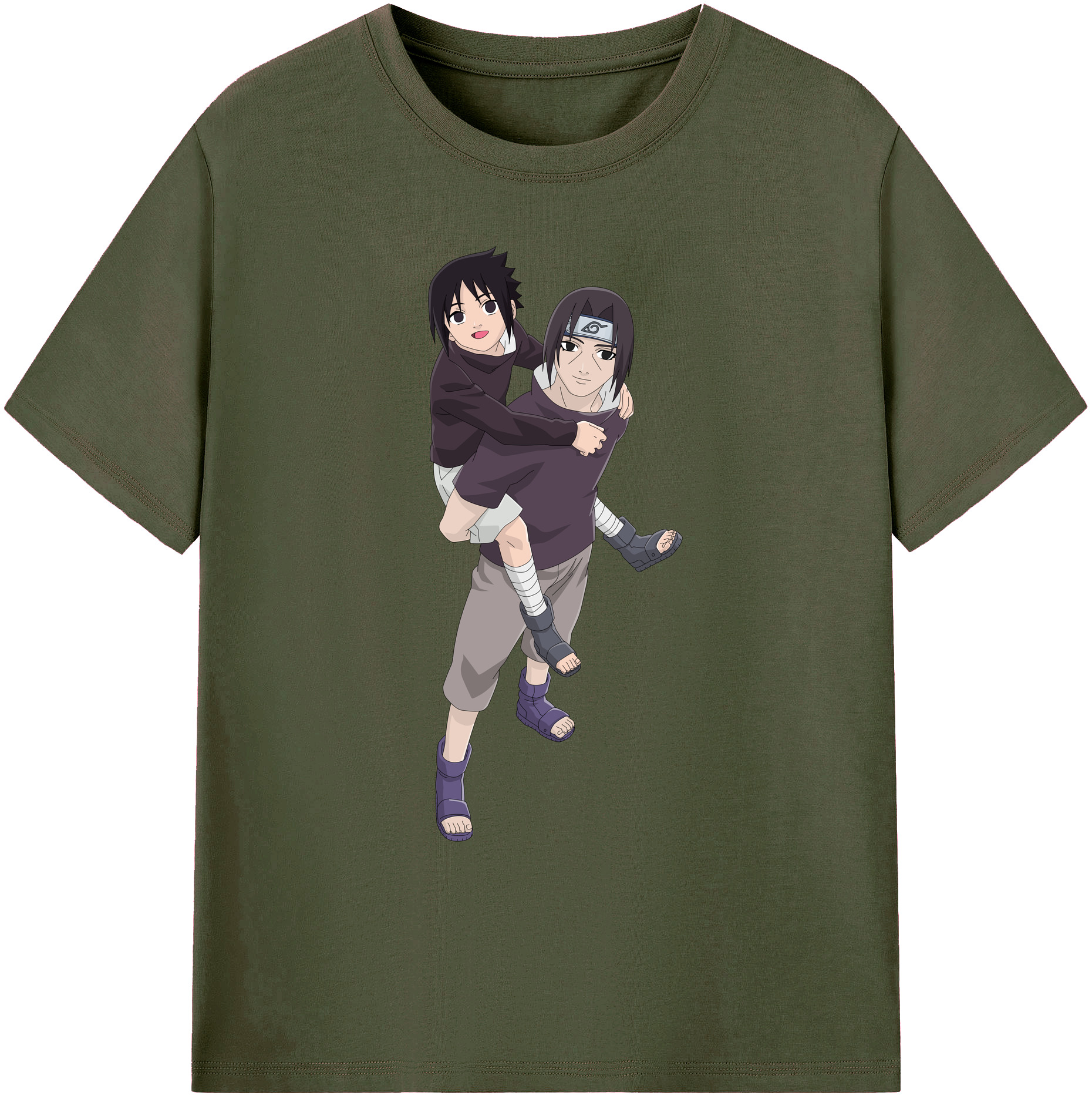 （画像用） NARUTO -ナルト- うちは イタチ Uchiha Itachi 綿100％ メンズ半袖Tシャツ｜肌触りやわらか＆通気性